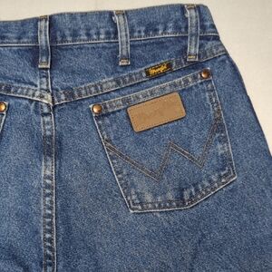 Wrangler Cowboy Cut Medium Wash Straight Leg Mens Jeans Size 32